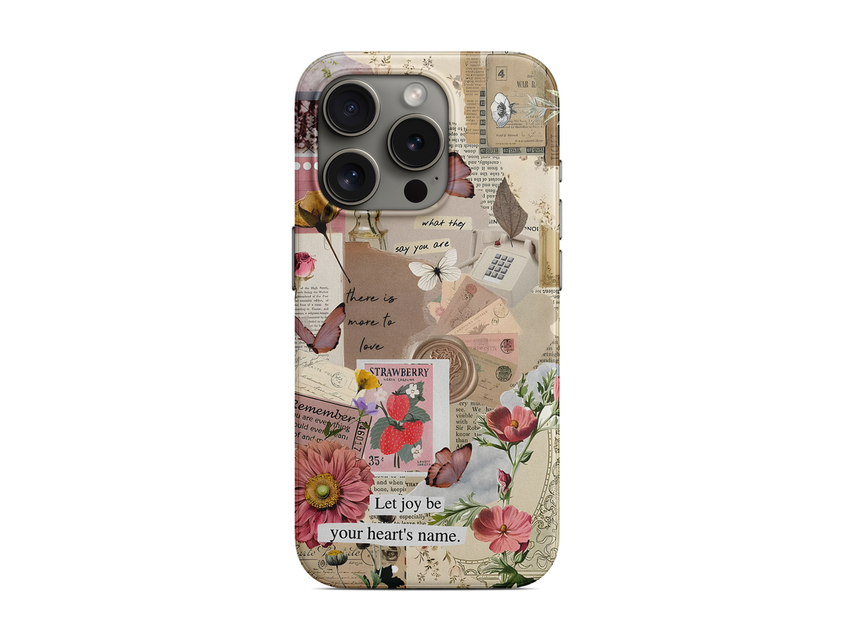 Bej Vintage Günlük Telefon Kılıfı (L118)