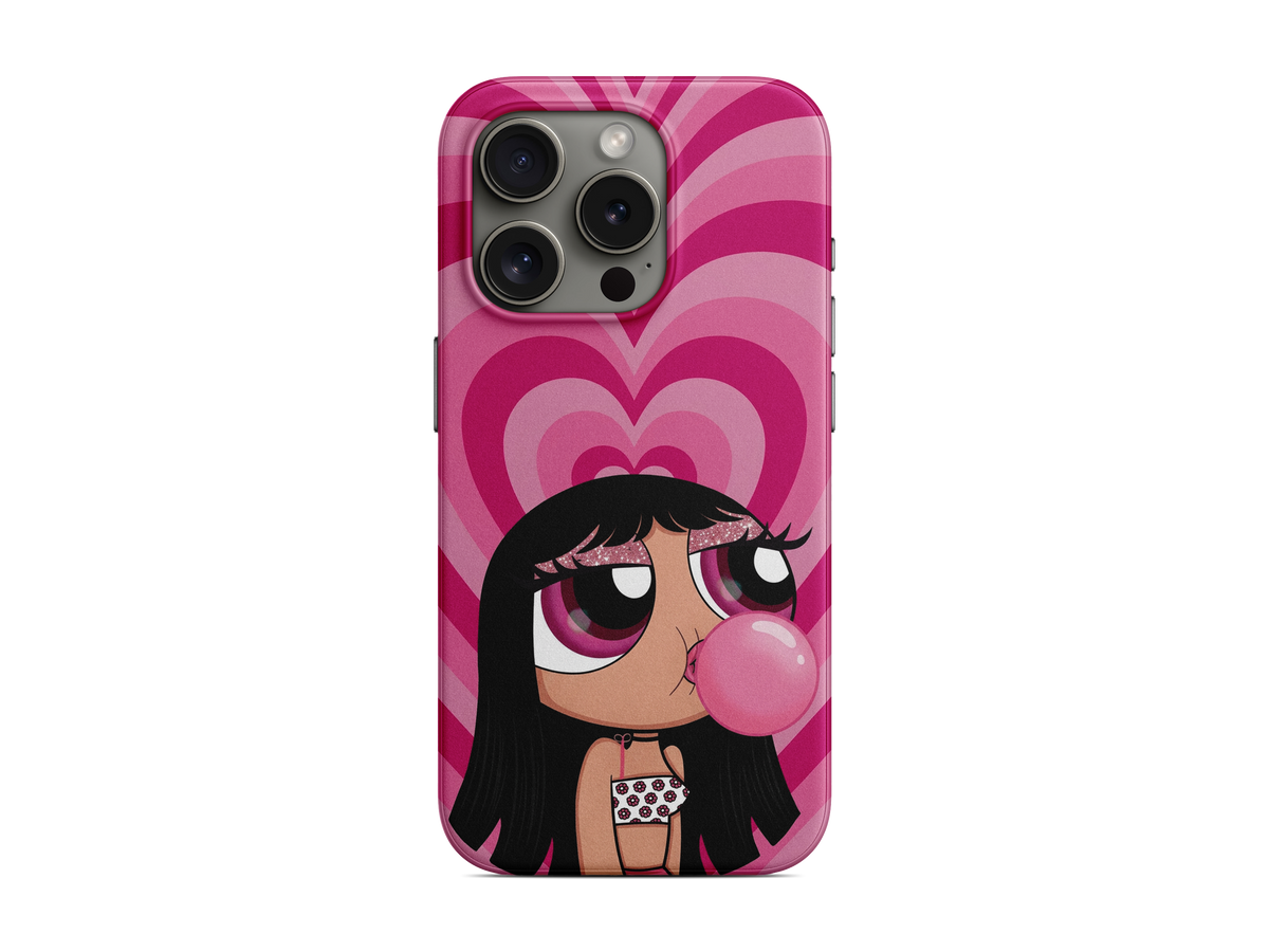 Pembe Çizgi Kız Kalp Telefon Kılıfı (L126)