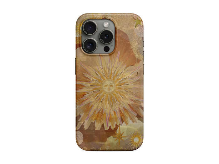 Altın Çiçek Dokusu Telefon Kılıfı (L140)