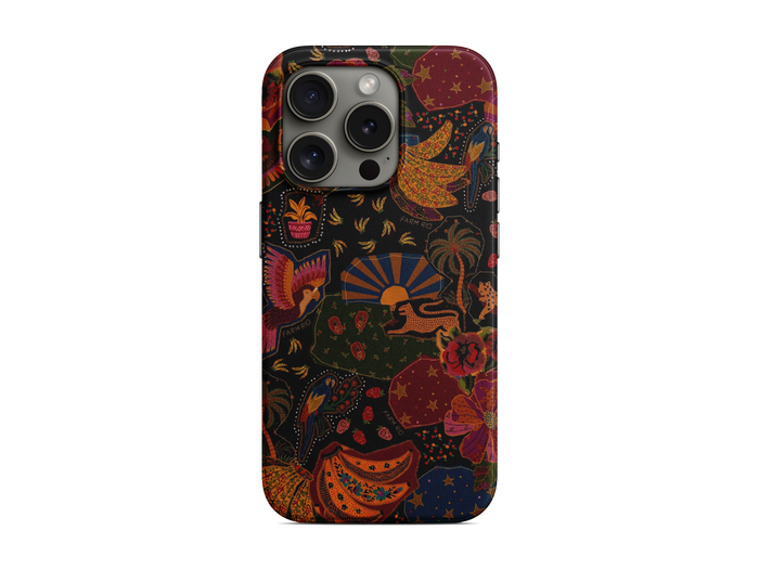 Kırmızı Sanat Dokusu Telefon Kılıfı (L142)