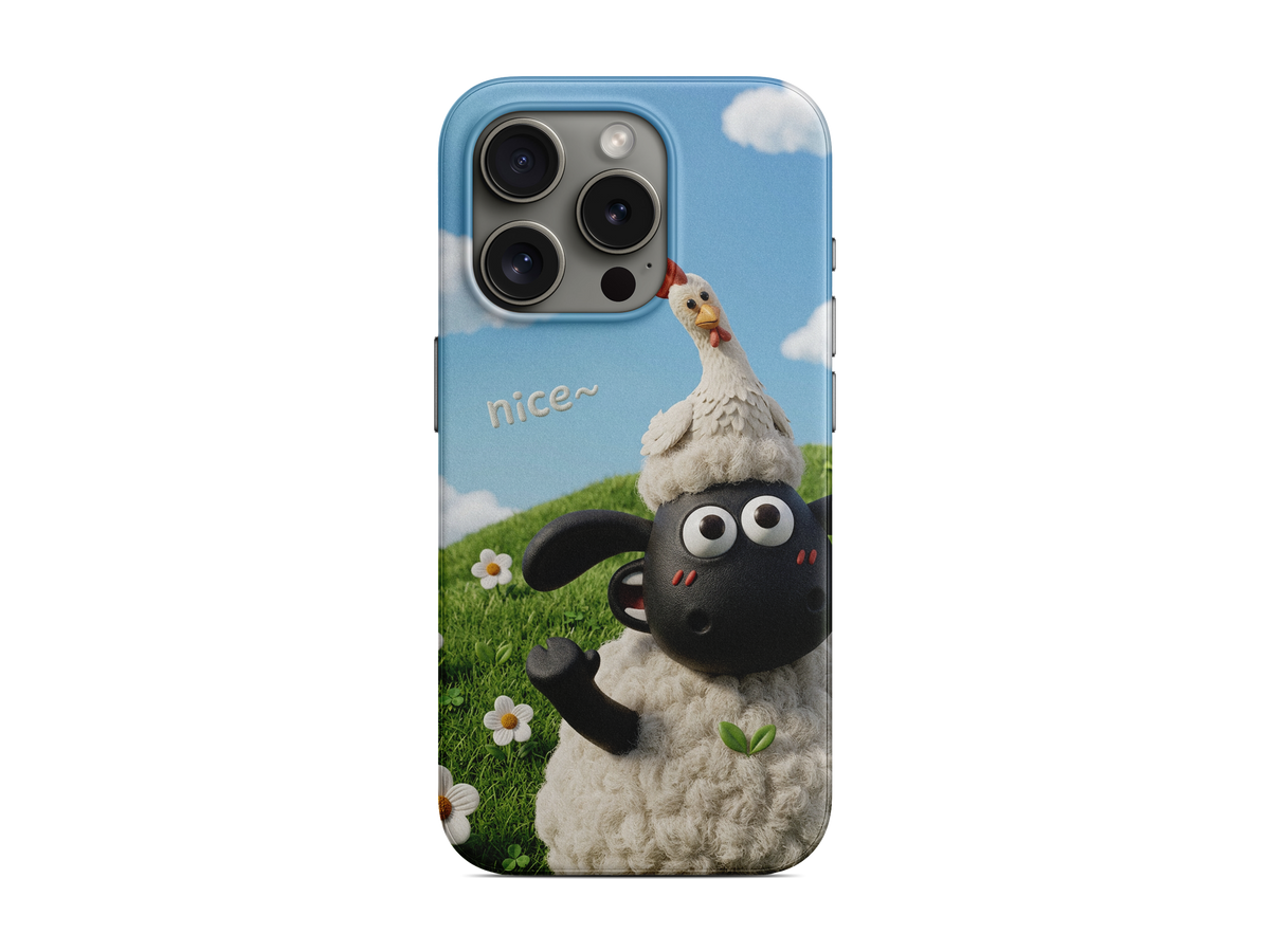 Yeşil Kırda Kuzucuk Telefon Kılıfı (L157)