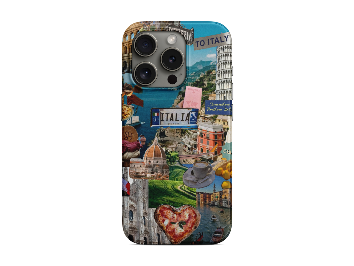 Renkli Seyahat Kolajı Telefon Kılıfı (L173)