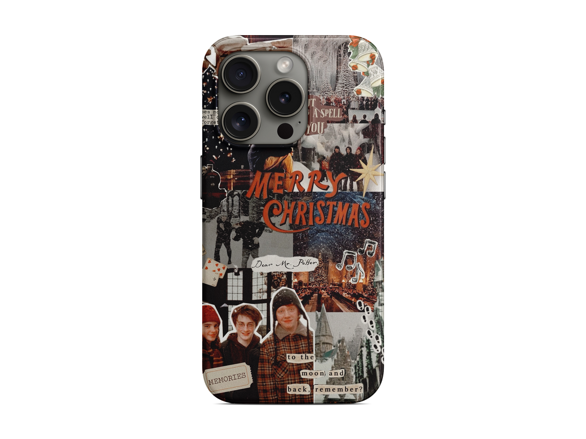 Kahverengi Fotoğraf Kolajı Telefon Kılıfı (L180)