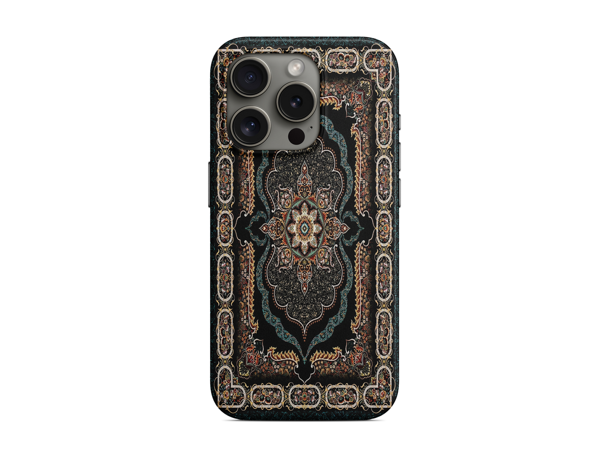 Kahverengi Kilim Çerçevesi Telefon Kılıfı (L190)