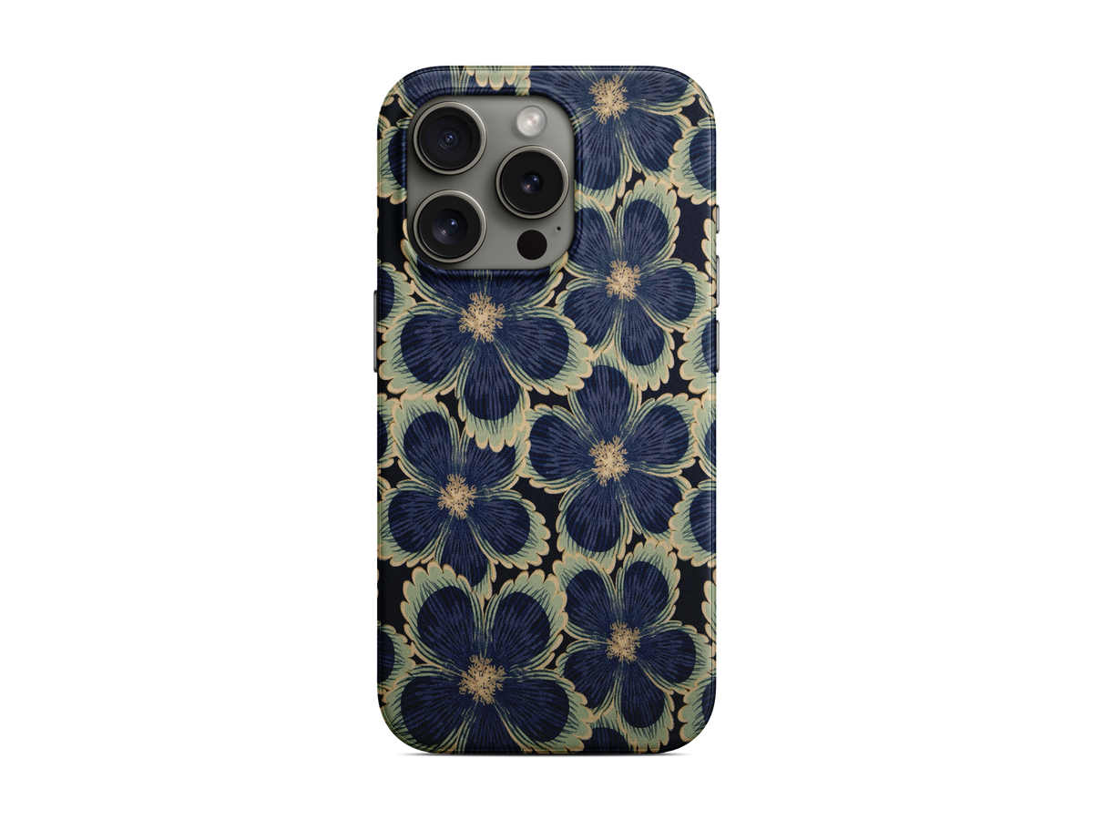 Lacivert Geometrik Halkalar Telefon Kılıfı (L195)