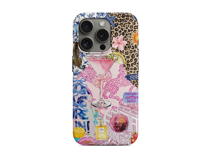 Pastel Çiçek Kolajı Telefon Kılıfı (L213)