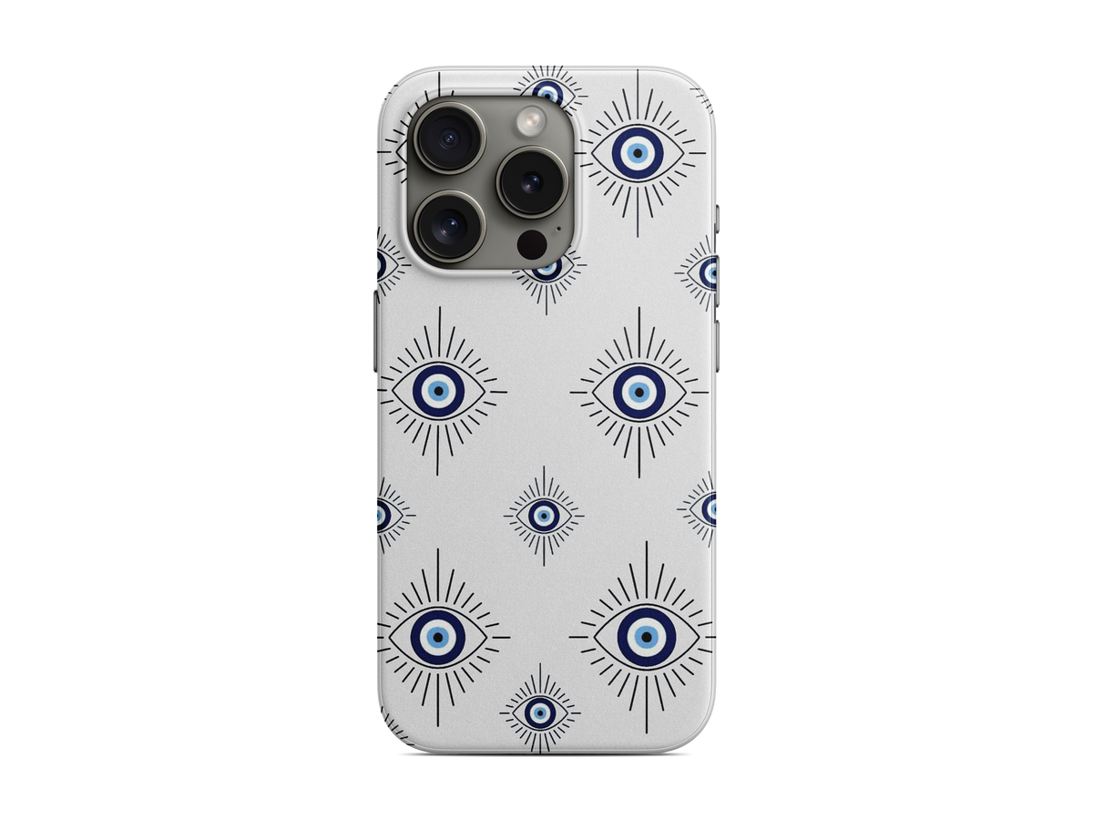 Mavi Nazar Deseni Telefon Kılıfı (L241)