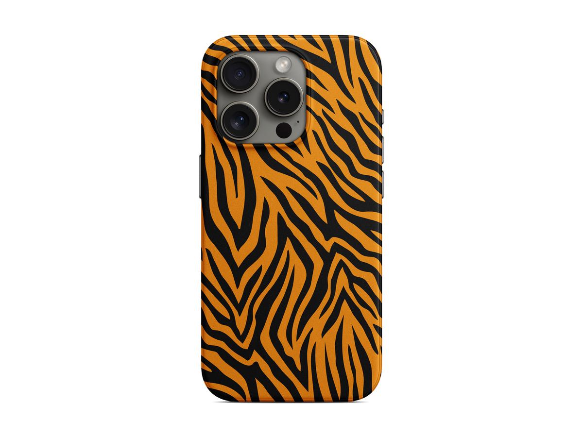 Turuncu Kaplan Deseni Telefon Kılıfı (L248)
