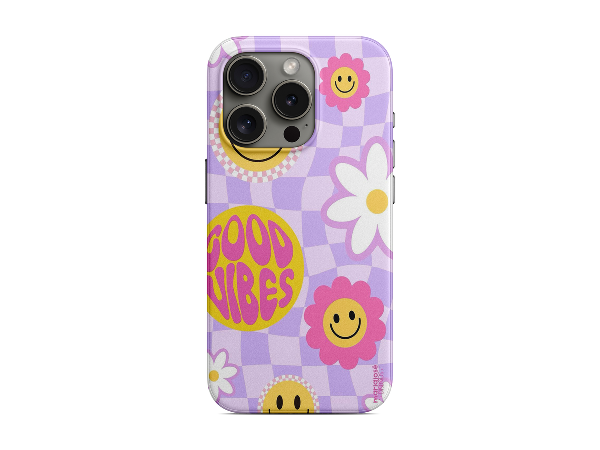 Pembe Sarı Gülücükler Telefon Kılıfı (L285)