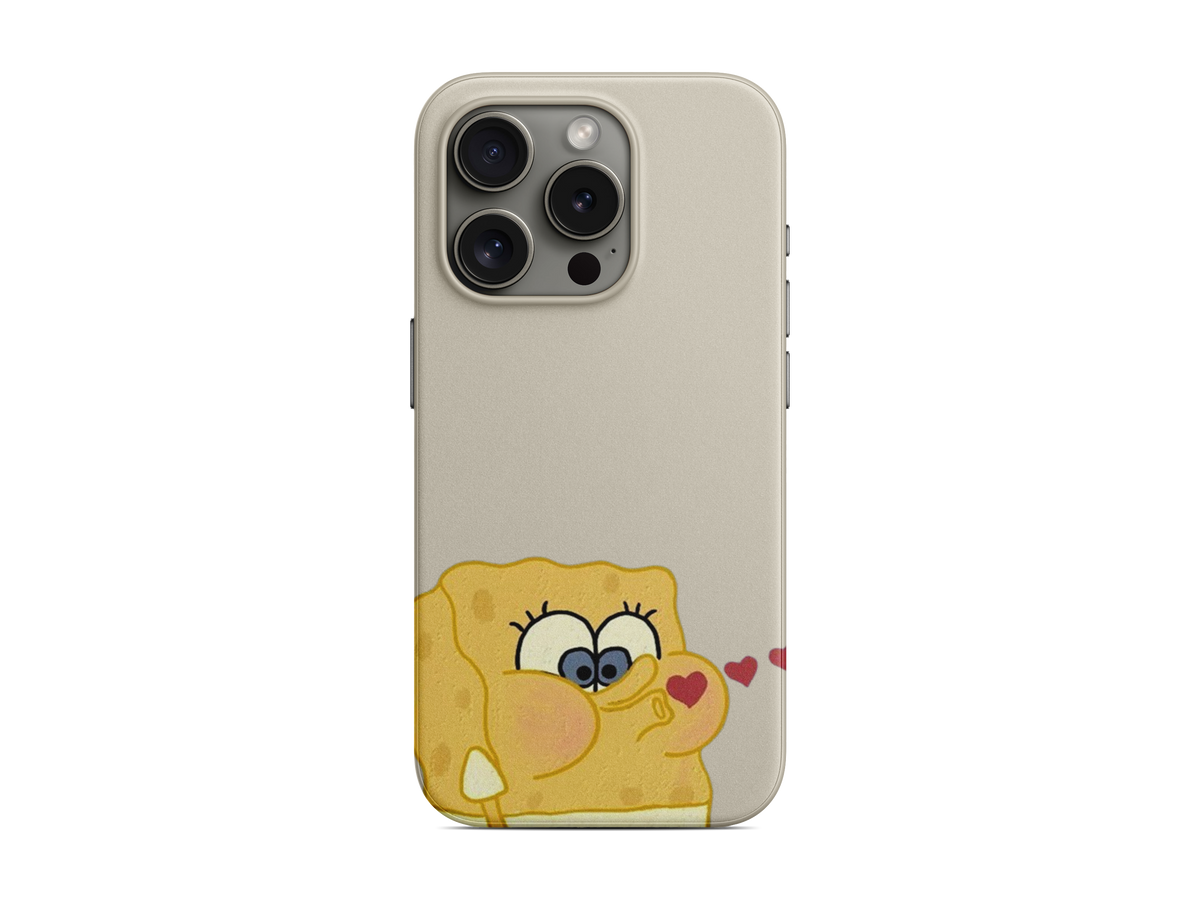 Sarı Şakacı Sünger Telefon Kılıfı (L300)