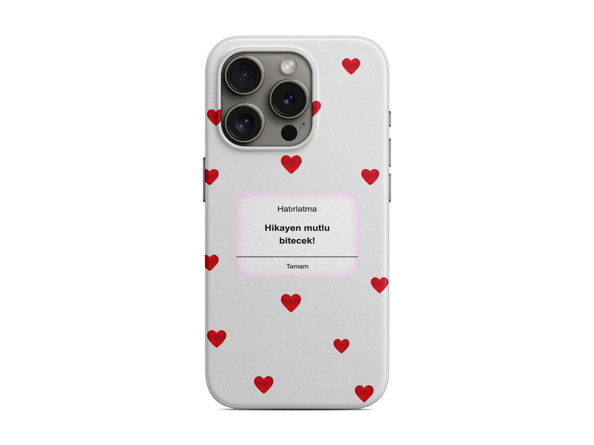 Kırmızı Kalp Mesajı Telefon Kılıfı (L325)