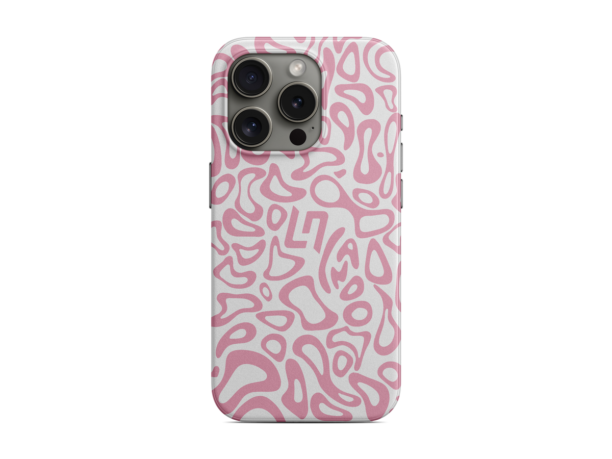 Pembe Dalgalı Çizgiler Telefon Kılıfı (L326)