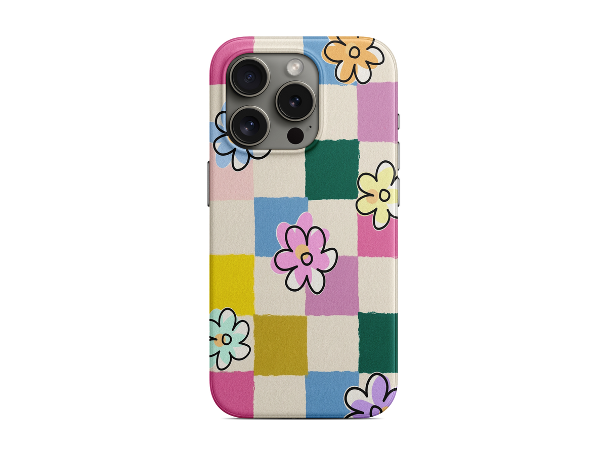 Renkli Çiçek Patchwork Telefon Kılıfı (L337)