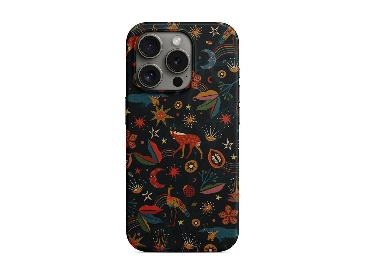 Gece Botanik Deseni Telefon Kılıfı (L345)