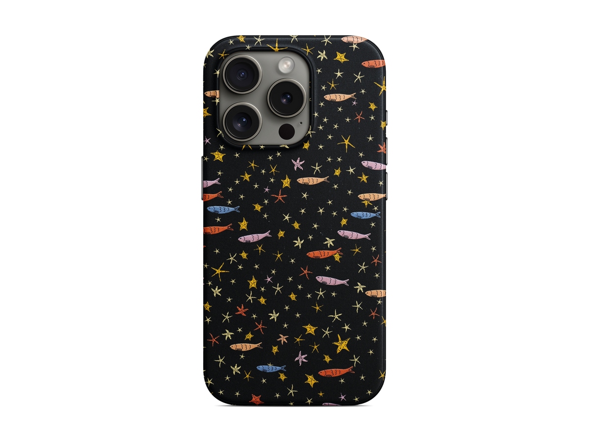 Siyah Renkli Noktalar Telefon Kılıfı (L346)