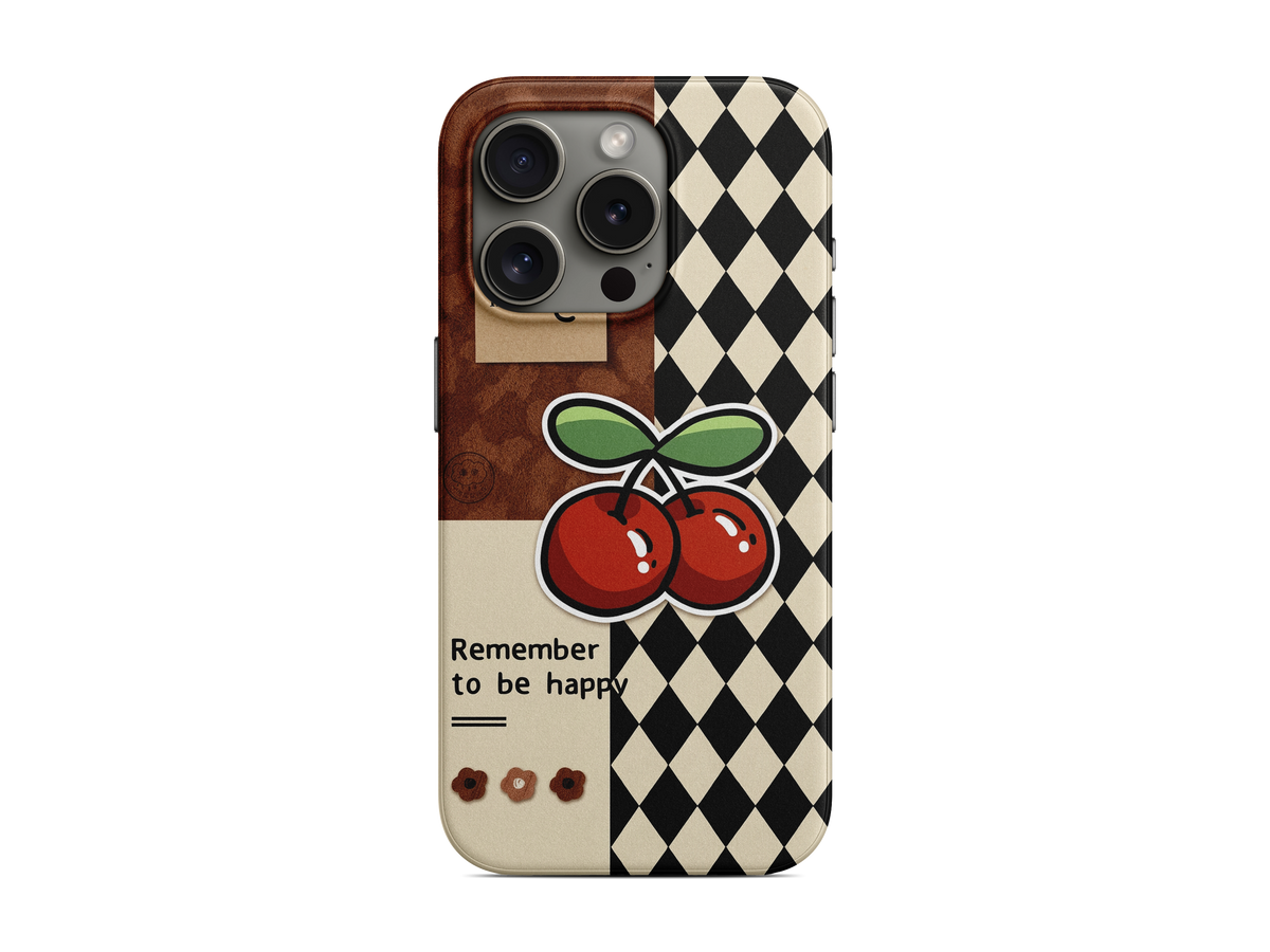 Damalı Kirazlar Telefon Kılıfı (L365)