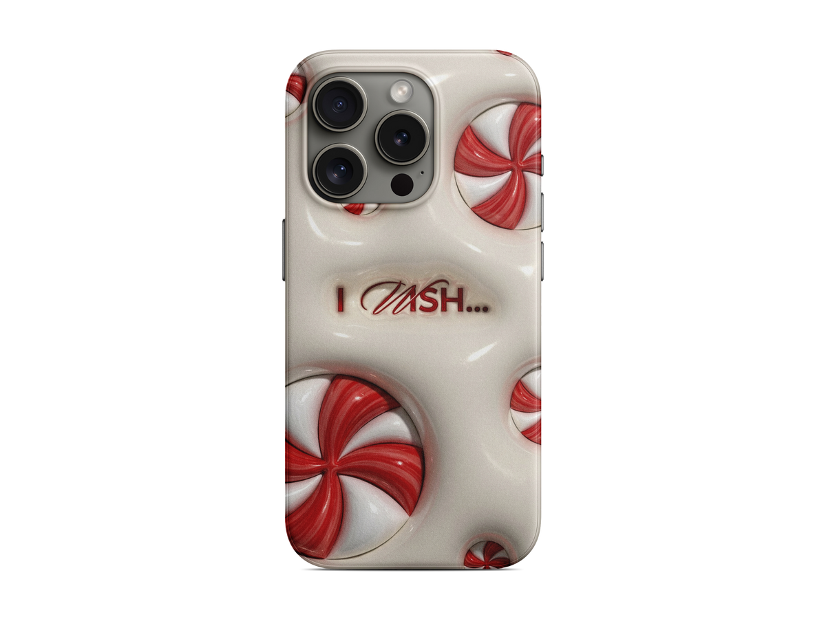 Krem Kırmızı Fiyonk Telefon Kılıfı (L378)
